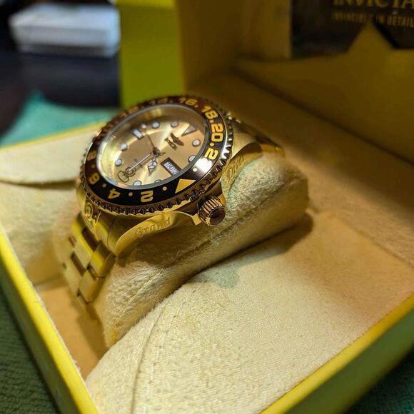 Invicta Pro Diver Automatic Men's Watch - 47mm, Gold (35339) - Picture 4 of 8